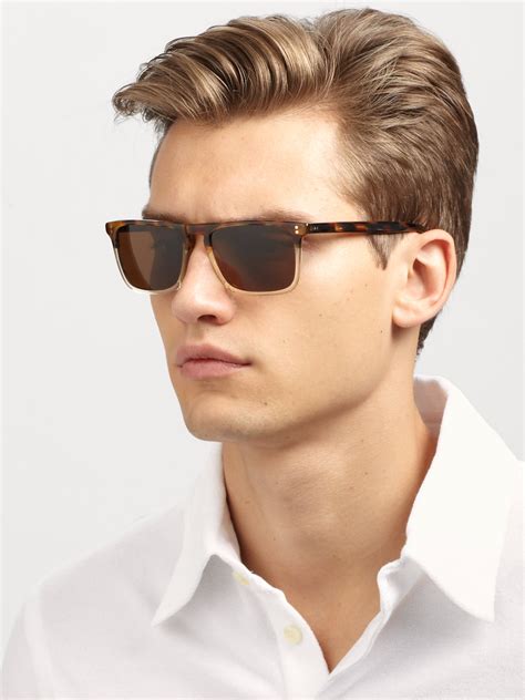 Lyst Oliver Peoples Sanford Metal Sunglasses In Metallic For Men