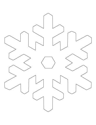 christmas printable snowflake template easy  amazing snowflake