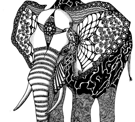 elephant coloring pages  adults