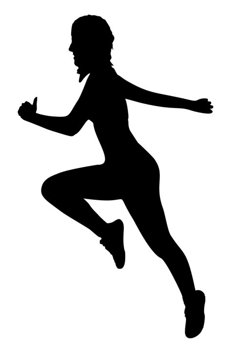 fitness woman silhouette at getdrawings free download
