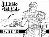 Bible Coloring Israel Judges Pages Judge Kids School Sunday Jueces Activities Deborah Para Lessons Biblia Jephthah Niños Sellfy Sheets La sketch template
