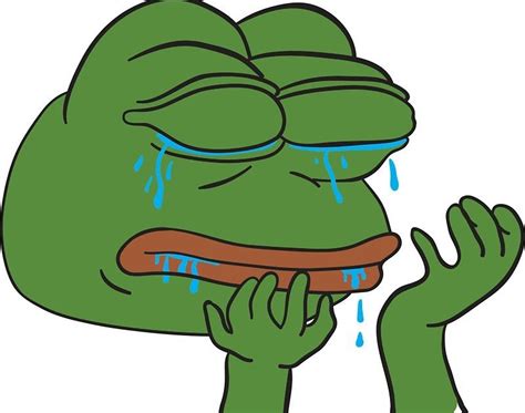 green frog meme crying