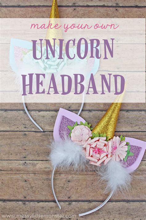 unicorn headband  fun unicorn craft  kids messy  monster