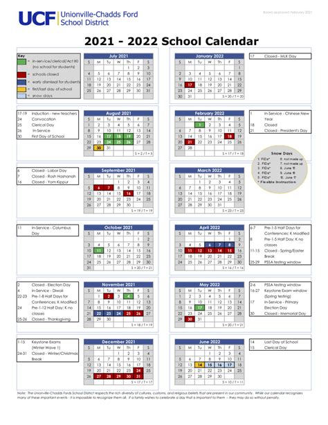 high resolution ucf academic calendar