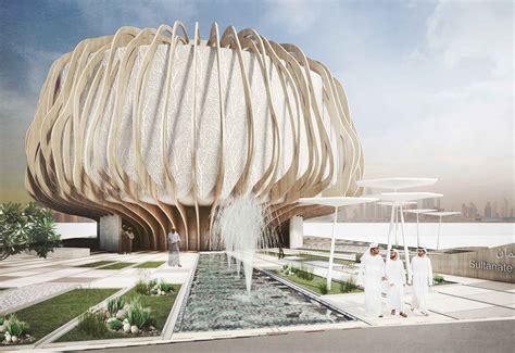 oman unveils nature inspired design  expo  dubai pavilion construction week