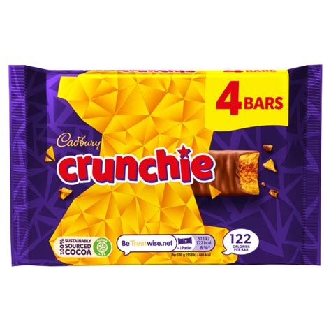 cadbury crunchie chocolate bar 4 pack 104 4g we get any stock