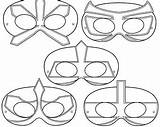Superhero Mask Coloring Masks Pages Printable Hero Power Ranger Getdrawings Rangers Mascaras Choose Board sketch template