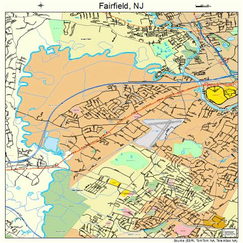 fairfield  jersey street map