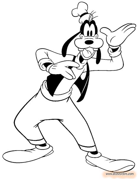 disney goofy coloring pages