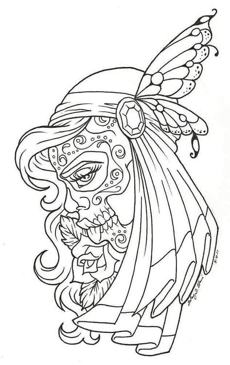 day   dead girl coloring sheets skull coloring pages coloring