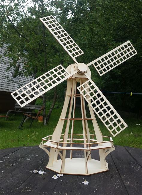 windmill kit dutch windmill garden decor wooden windmill etsy