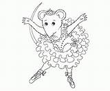 Ballerina Angelina Ballet Everfreecoloring Dance Azcoloring sketch template