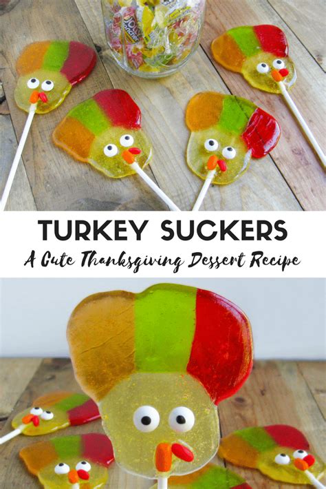 turkey suckers a cute thanksgiving dessert recipe
