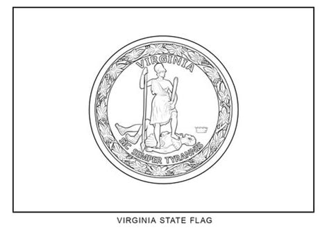 ausmalbild virginias staats flagge ausmalbilder kostenlos zum ausdrucken