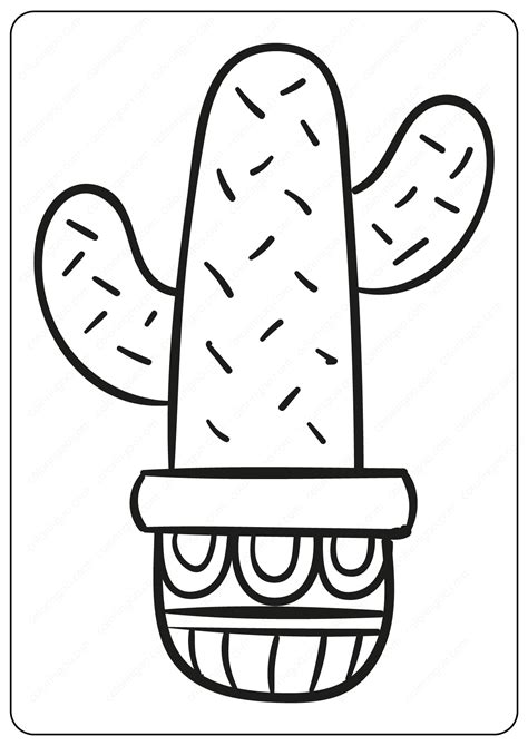 cactus coloring book pages coloring pages