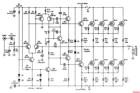 watt irfp power amplifier diy circuit