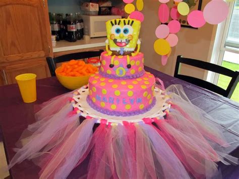 sponge bob girly party birthday party ideas photo 1 of 13