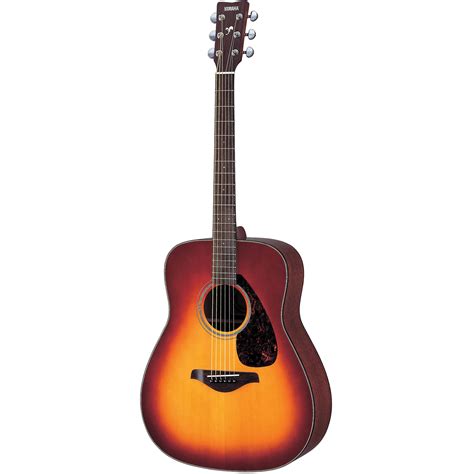 yamaha fgs solid top acoustic guitar brown sunburst fgs