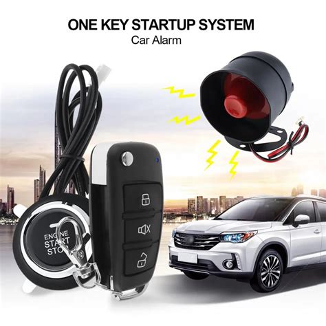 dcv universal car alarm system remote start stop engine system  auto central lock