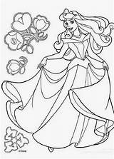 Coloring Princess Aurora Printable Pages Filminspector sketch template