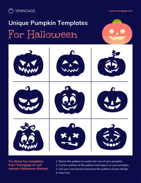 pumpkin template printable venngage