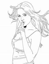 Coloring Pages Teenager Girls Popular sketch template