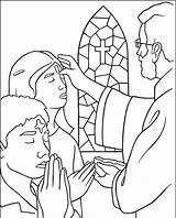 Ash Wednesday Coloring Pages Kids sketch template