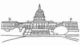 Washington Dc Building Coloring Pages Printable Sheet Cartoon Drawing Colouring Capitol Printables Choose Board sketch template