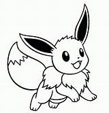 Eevee Pokemon Coloring Pages Printable Evolutions sketch template