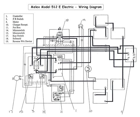 ez  wiring diagram golf carts golf cart parts electric golf cart