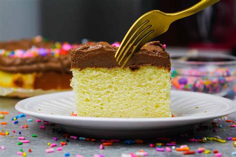 yellow sheet cake recipe  decadent chocolate frosting