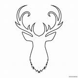 Deer Gridgit Printabler sketch template