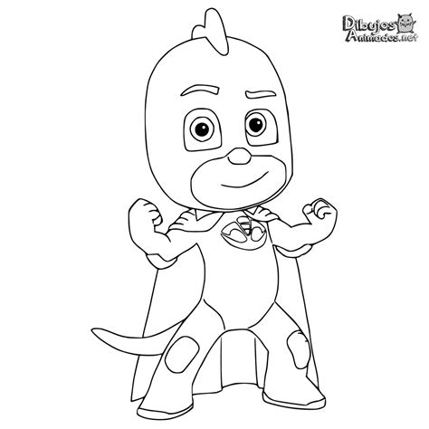 dibujos  colorear pj masks heroes en pijamas dibujos animados