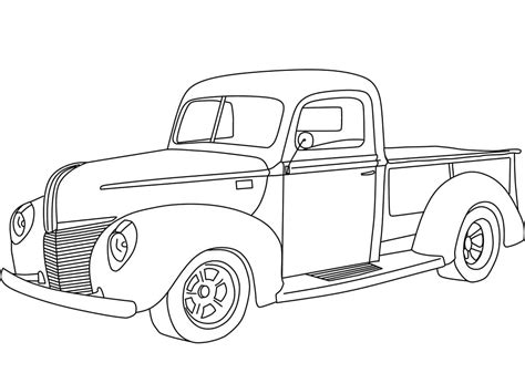 ford pickup truck coloring page  print  color
