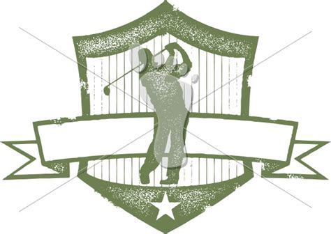 Vintage Golf Tournament Clip Art Graphic Stompstock