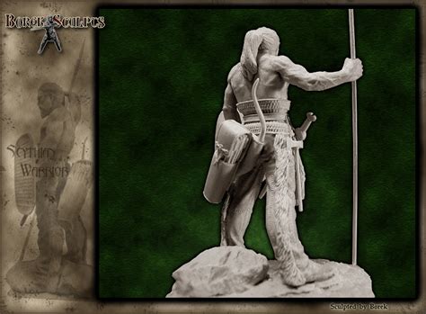 completed scythian warrior mm planetfigure miniatures