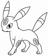 Pokemon Coloring Umbreon Pages Pokémon Sheets Drawings Mega Noctali Template Eeveelutions Pikachu Espeon Becuo Related sketch template