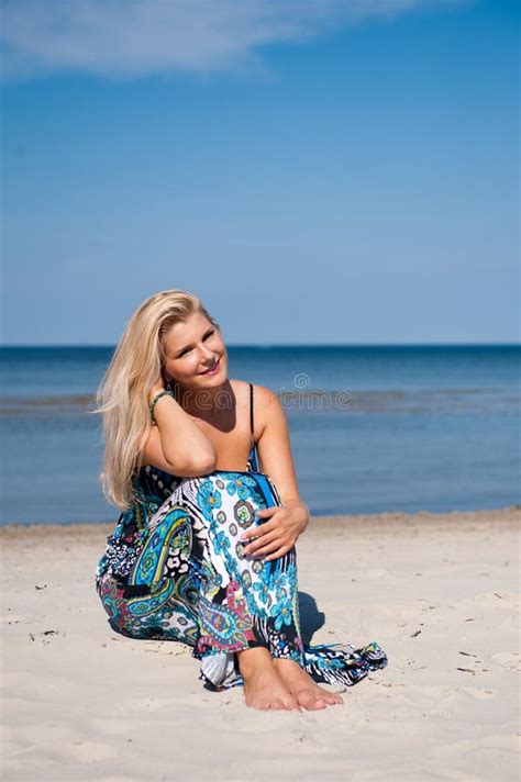 Young Summer Woman On The Beach Stock Image Image Of Sexual