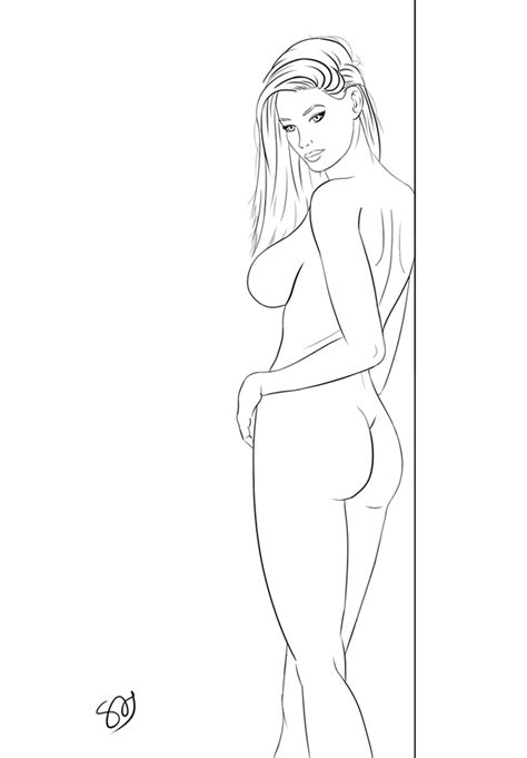 Inked Pin Up Sexy Seductive Pose By Artiststyle Hentai
