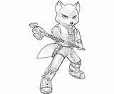 Fox Coloring Pages Star Mccloud Wolf Template sketch template