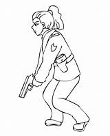 Police Coloring Pages Woman Drawing Shot Officer Girl Enforcement Law Colouring Kids Getting Clipart Color Policeman Getcolorings Printable Getdrawings Robber sketch template