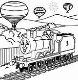 Thomas Coloring James Train Pages Engine Friends Tank Outline Red Drawing Balloon Childrens Sheets Activities Colouring Kids Air Hot Printable sketch template
