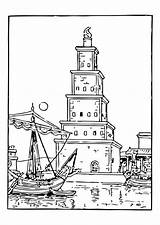 Faro Leuchtturm Faros Kleurplaat Malvorlage Vuurtoren Antico Ausmalbilder Coloriage Maritimos Barcos Ausmalbild Cátedra Naval Imprimir Kleurplaten sketch template