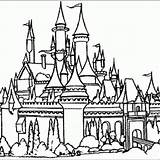 Coloring Pages Disneyland Castle Comments sketch template