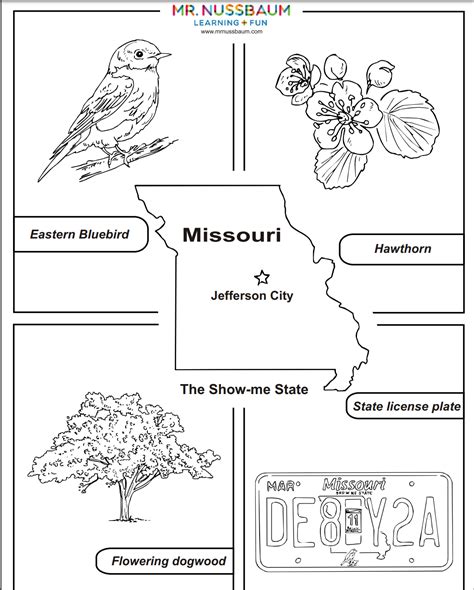 missouri coloring pages scenery mountains