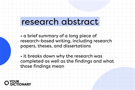 research abstract  effective examples yourdictionary