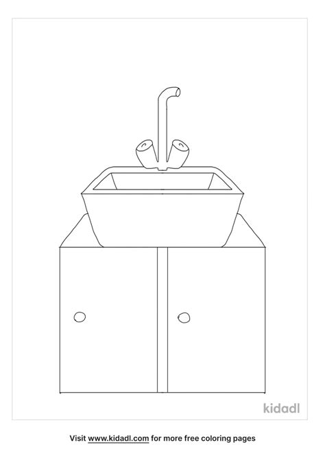 sink coloring pages