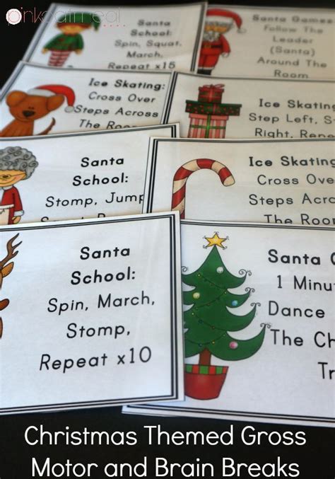 christmas brain break cards christmas brain breaks brain breaks winter lesson plan