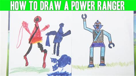 draw  power ranger easy art  kids fun show easy art  kids art  kids