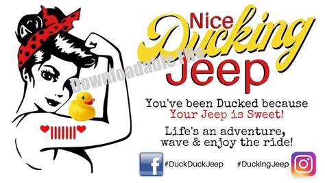 printable duck duck jeep tags  printable templates